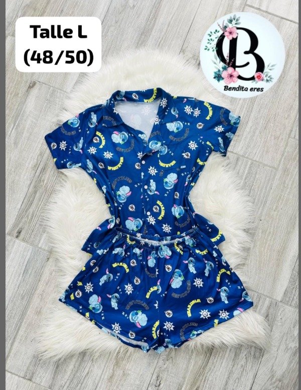Producto - PIJAMA CAMISERO STITCH TALLE L