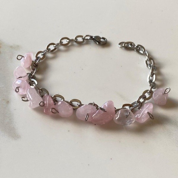 Producto - Pulsera FREYA de Cuarzo Rosa