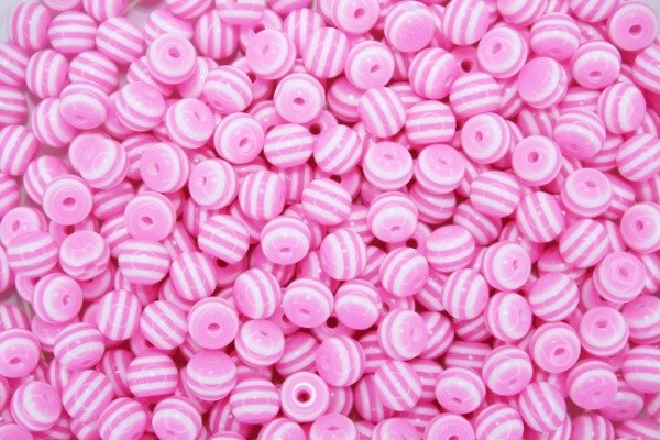 Producto - Bolitas Rayadas Rosa