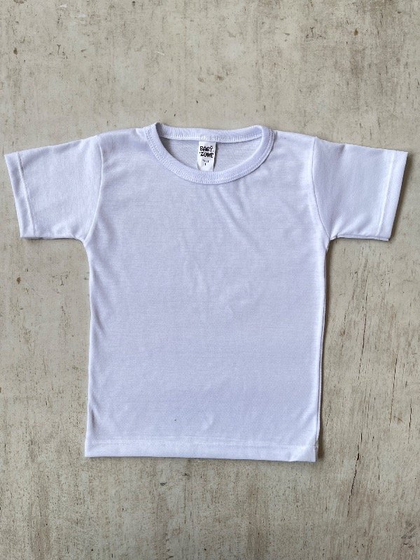 Producto - Remera blanca lisa bebe x4 unid