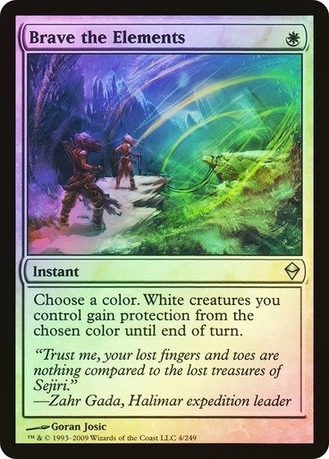 Producto - Brave the Elements Foil  Zendikar