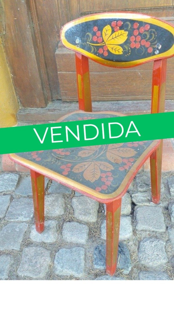 Producto - SILLA INFANTIL RUSA PINTADA A MANO