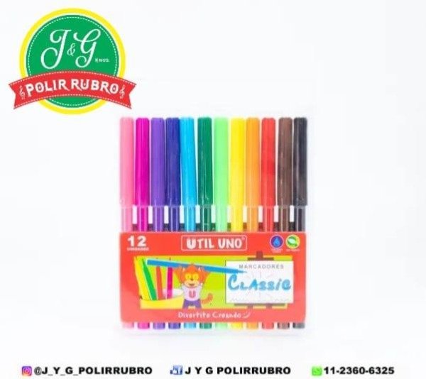 Producto - 12 MARCADORES UTIL INO