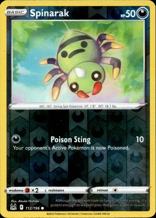 Producto - Spinarak - 112/196 - Lost Origin - Reverse Holo