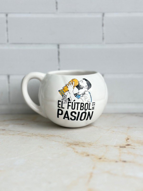 Producto - Taza pelota - Messi - Futbol pasión