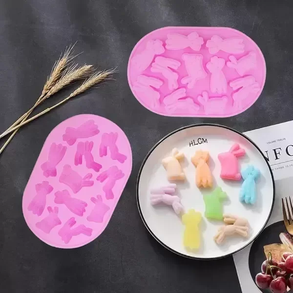 Producto - Molde silicona conejitos y zanahorias - 0