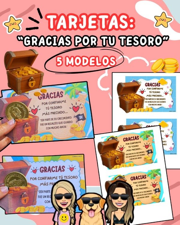 Producto - TARJETA. GRACIAS POR TU TESORO