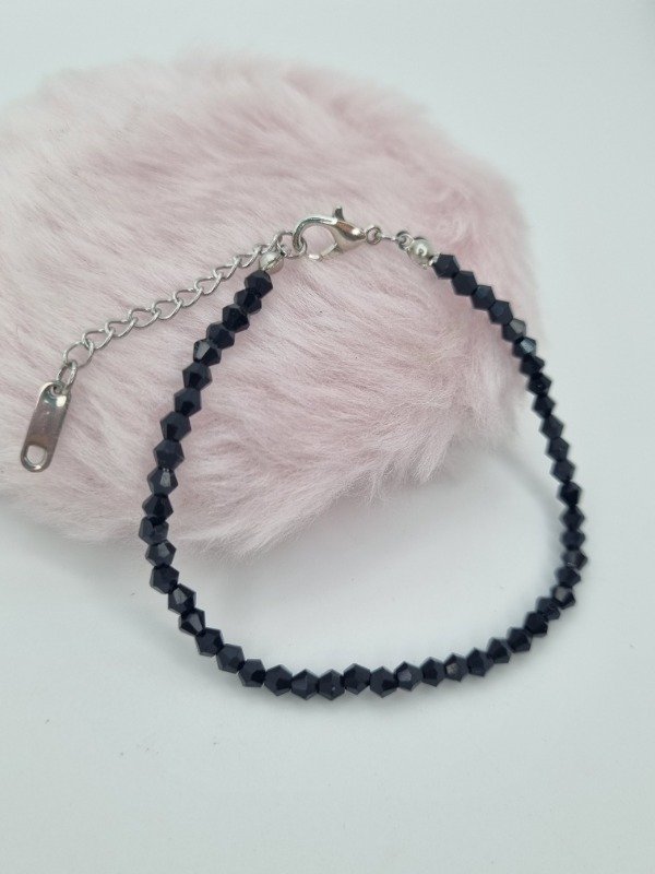Producto - Pulsera acero quirurgico cristalitos mini