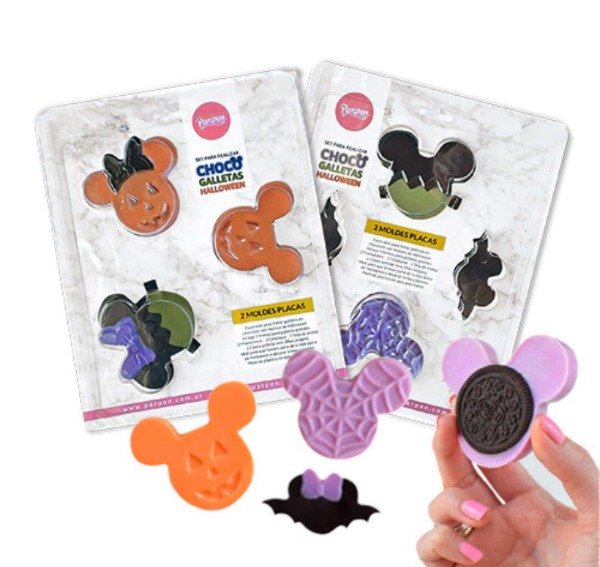 Producto - Set de dos placas Parpen baño de oreo Halloween