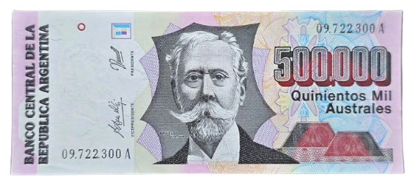 Producto - 500.000 Australes (González Fraga - González) Bott.2899 XF+/-Aunc