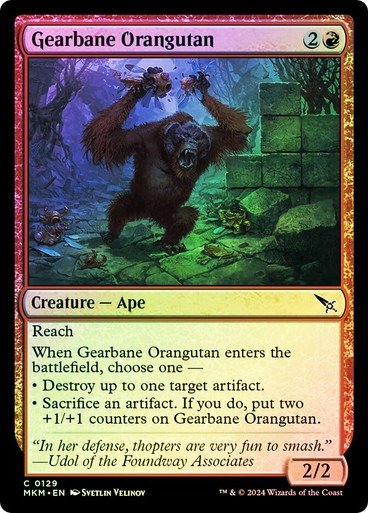Producto - Gearbane Orangutan Foil  Ravnica: Murders at Karlov Manor