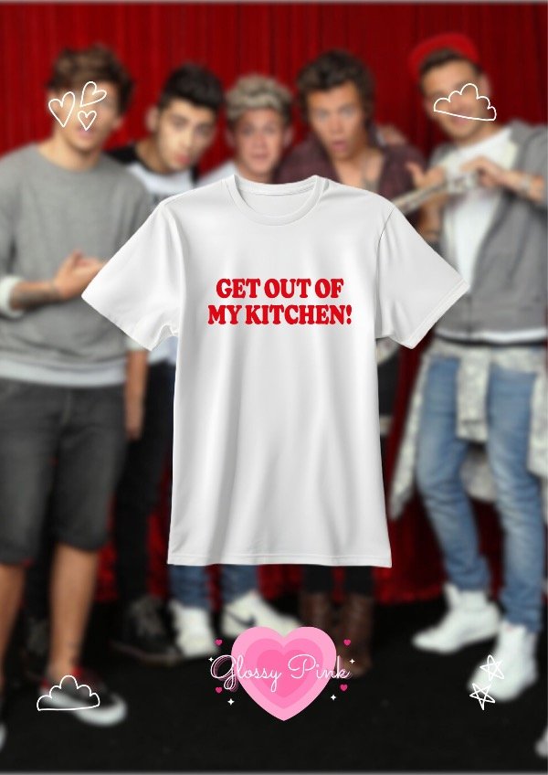 Producto - Remera Get Out Of My Kitchen - VINILO TEXTIL