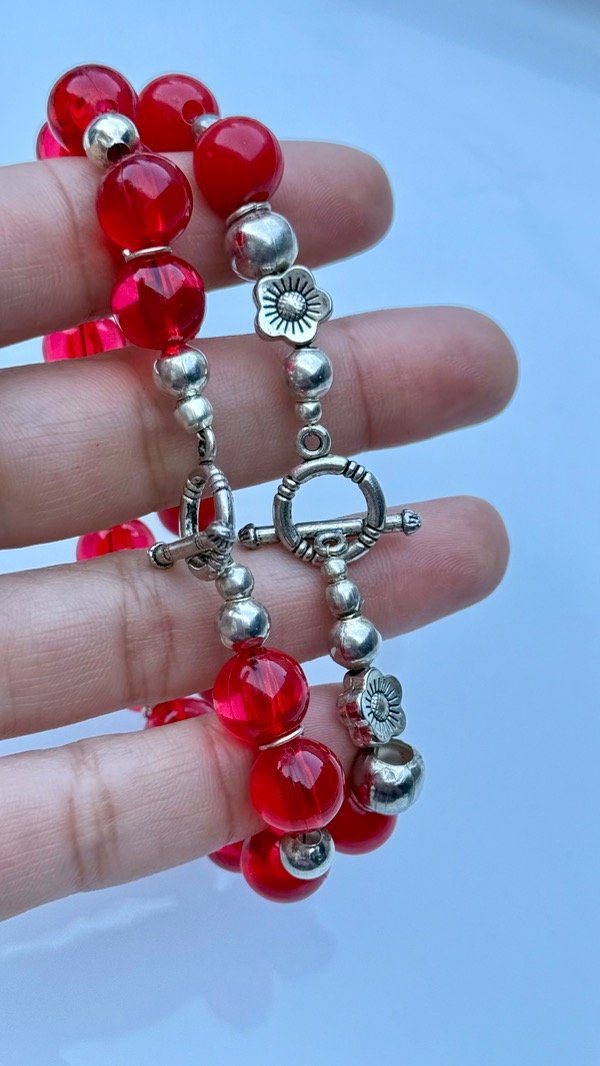 Producto - Pulseras Rojas  Cristal / Matte