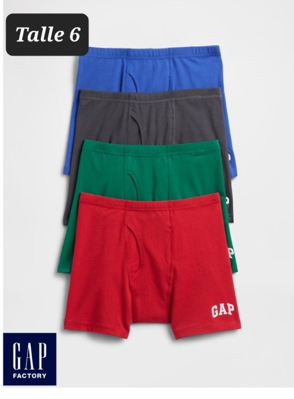 Producto - Pack de 4 boxer gap talle 6