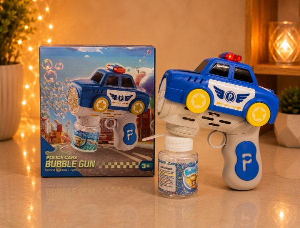 Producto - Pistola Burbujero De Policía Con Luz Led a Pilas