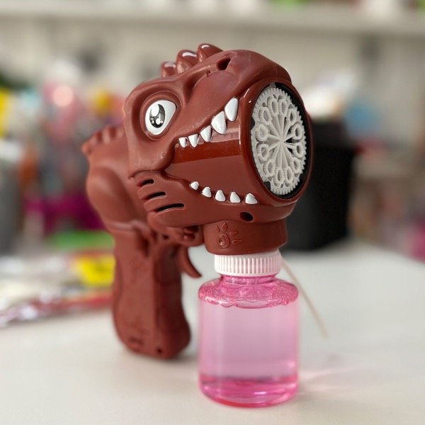 Producto - Pistola de Burbujas a Pilas Dinosaurio con Luces 7928 - 0