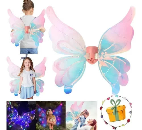 Producto - Alas De Mariposa Eléctricas Con Luces Y Música