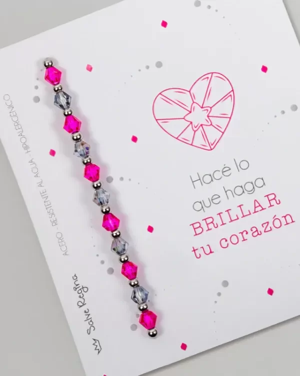 Producto - Pulsera Acero Tiziana (Fucsia) - 0