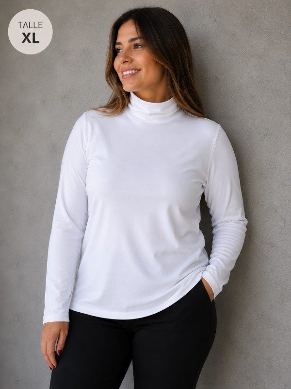 Producto - Media polera BLANCA - 1