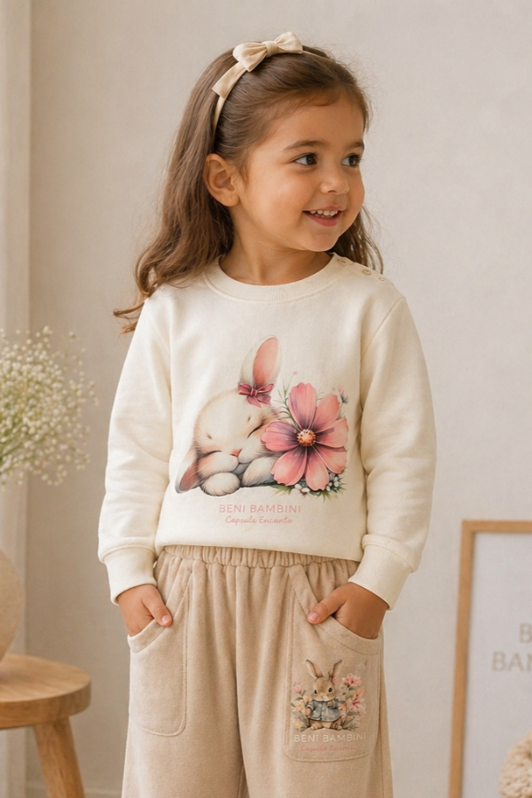 Producto - Buzo Bunny Flower crudo