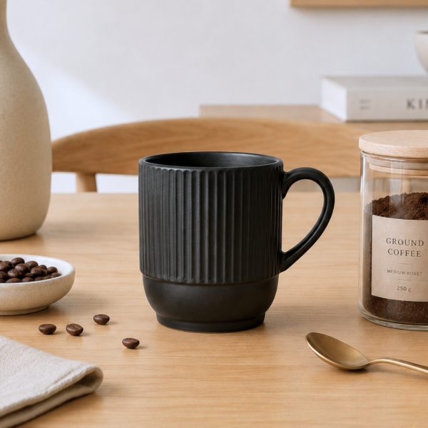 Producto - Taza De Ceramicax2  Trigo Kira  Negro