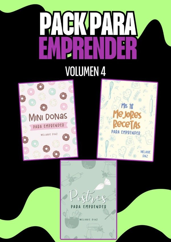 Producto - PACK EMPRENDEDOR Vol.4 / x3 RECETARIOS DIGITALES