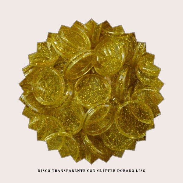 Producto - Disco glitter dorado