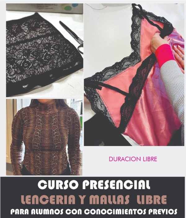 Producto - Curso presencial de LENCERIA Y MALLAS LIBRE