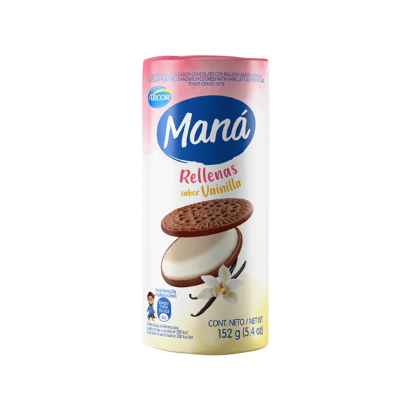 Producto - Maná rellenas sabor vainilla