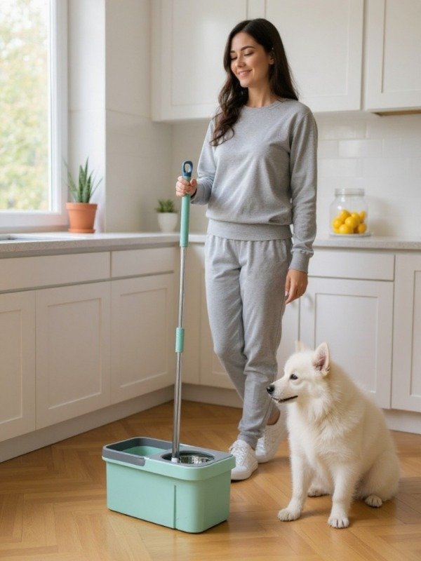 Producto - Mopa Lampazo Escurridor Balde Centrifugo