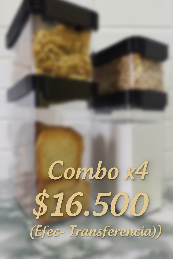 Producto - Set contenedores herméticos x4