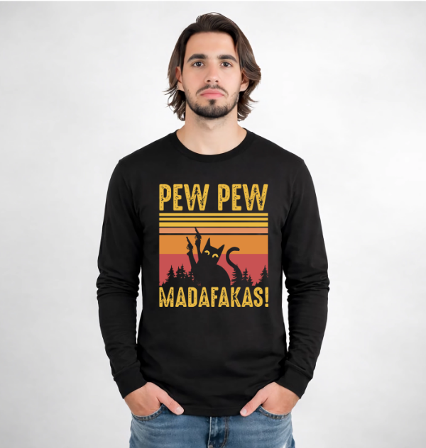 Producto - Remera manga larga Gatito Pew Pew