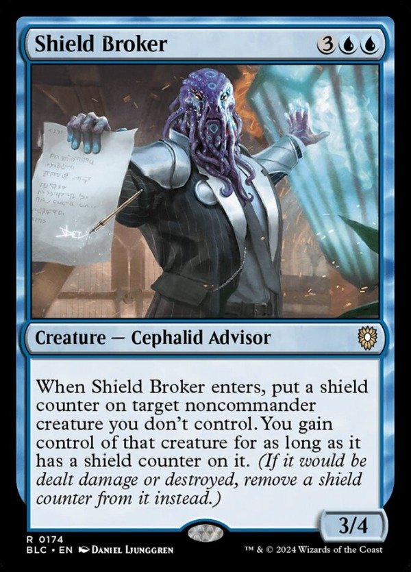 Producto - Shield Broker #174  Bloomburrow Commander