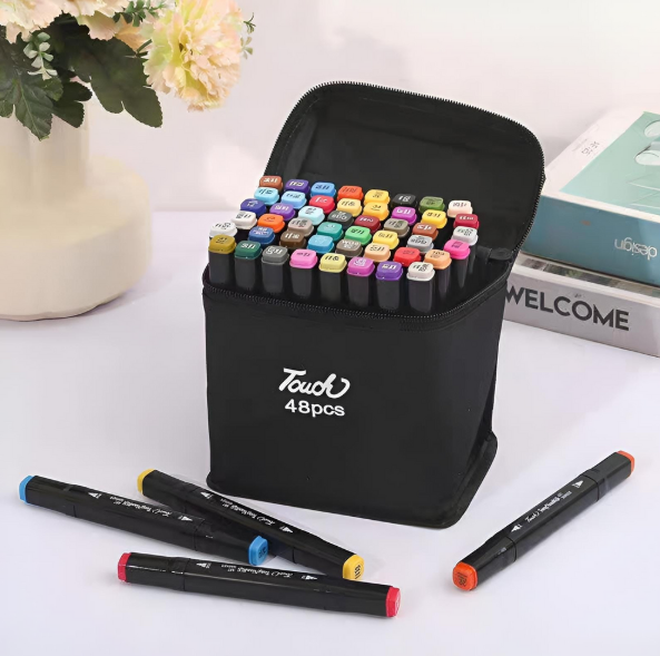 Producto - Marcadores Doble Punta Estuche X 48