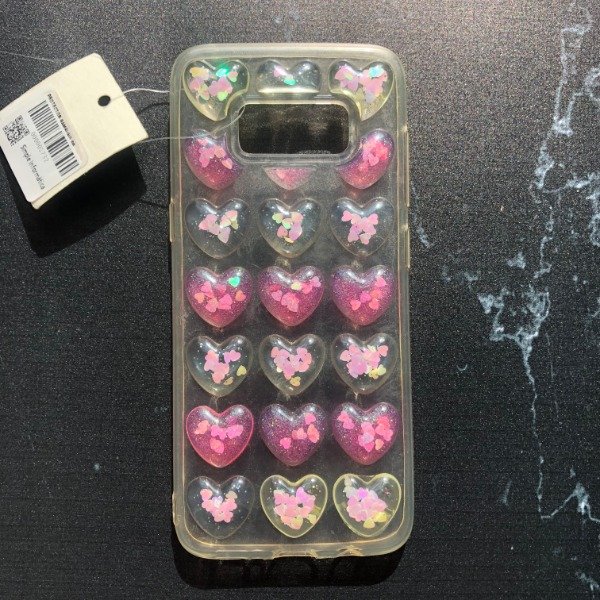 Producto - Funda Samsung S8 Corazones Tansparente