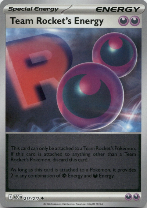 Producto - Team Rocket's Energy (217/217) Reverse Holo [Mega Evolution: Ascended Heroes]