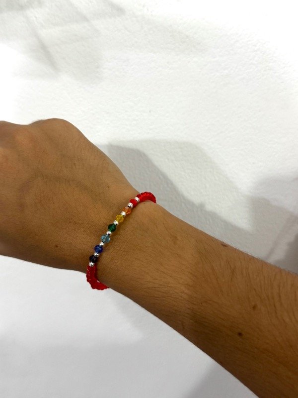 Producto - Pulsera roja 7 chakras