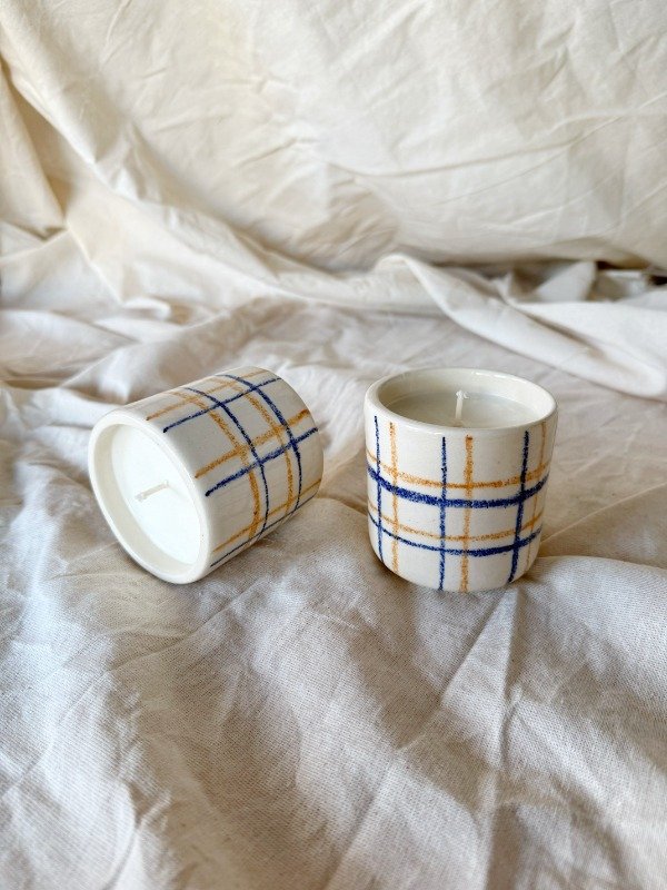 Producto - Vela crayón Peras y flores