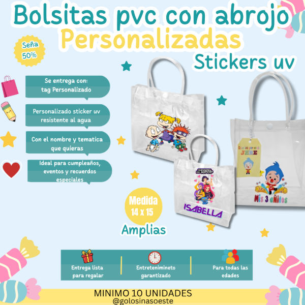 Producto - Bolsitas pvc con abrojo Uv