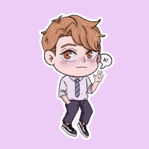 Producto - Stickers en Vinilo - Heartstopper - Nick "Hi"