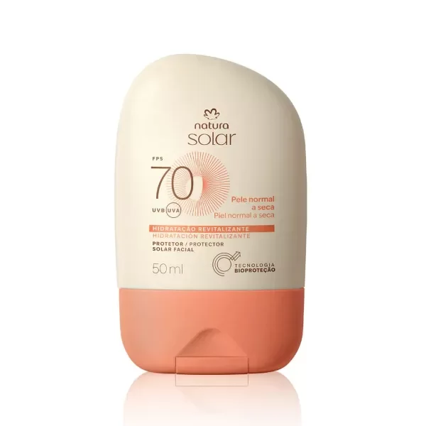 Producto - Protector solar facial loción FPS 70 - 50 ml - Natura solar