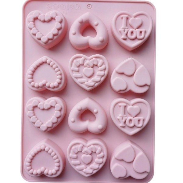 Producto - Molde corazones surtidos x12 grande