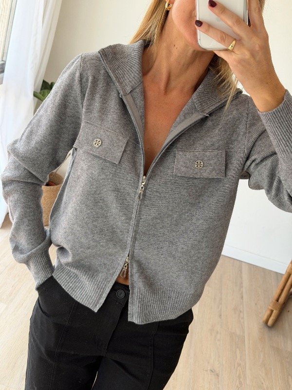 Producto - CAMPERA DOBLE CIERRE FALSOS BOLSILLOS