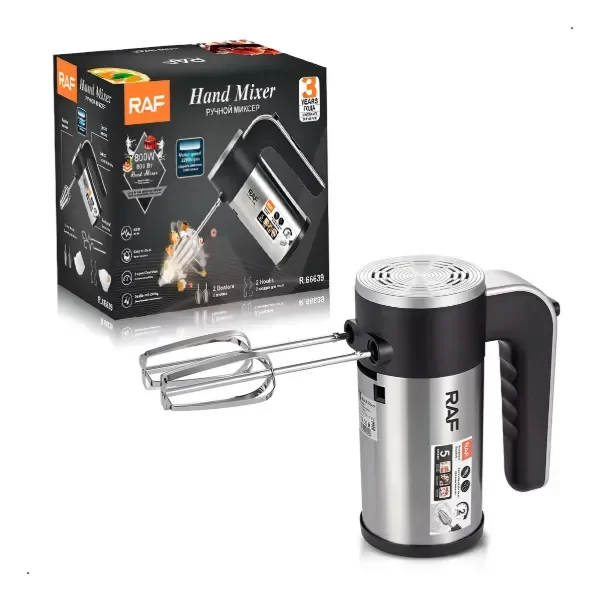 Producto - Batidora De Mano Raf 800w, 5 Velocidades 2500 Rpm