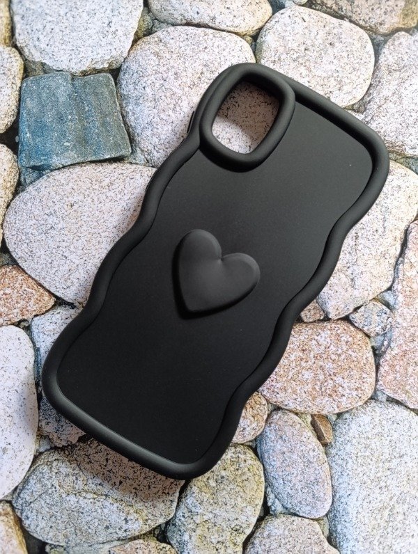 Producto - Funda silicone Nube corazón Samsung A04 negra