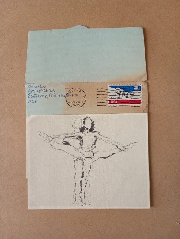 Producto - Postal Southern Minnesota Ballett Joan Elkins Sobre Estampilla Diciembre 1975