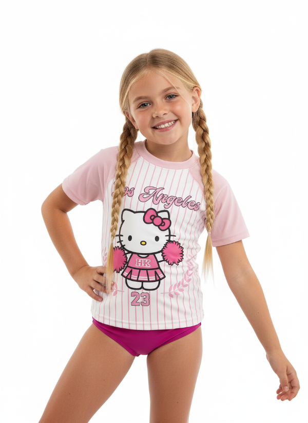 Producto - REMERA UV KITTY UNIVERSITY  NEW 2026 MANGA CORTA. ANTICLORO Y FILTRO UV +50