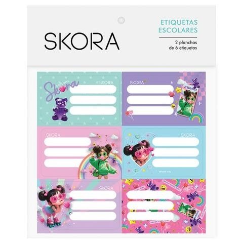Producto - ROTULOS 7.5X4.5CM NENAS COOL BOLSA X12 UNIDADES SKORA