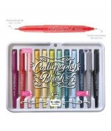 Producto - MARCADORES CALIGRAFICOS MOOVING DOBLE PUNTA X 12