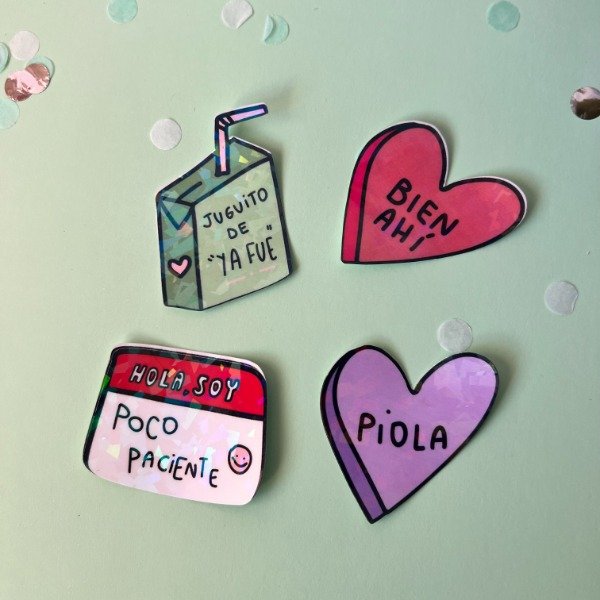 Producto - Stickers holográficos motivadores